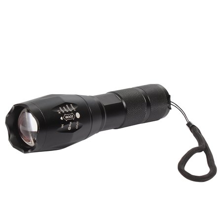 POWEROPTIX Flashlight Tactical LED 300 Lumens Focus Beam 032-94755